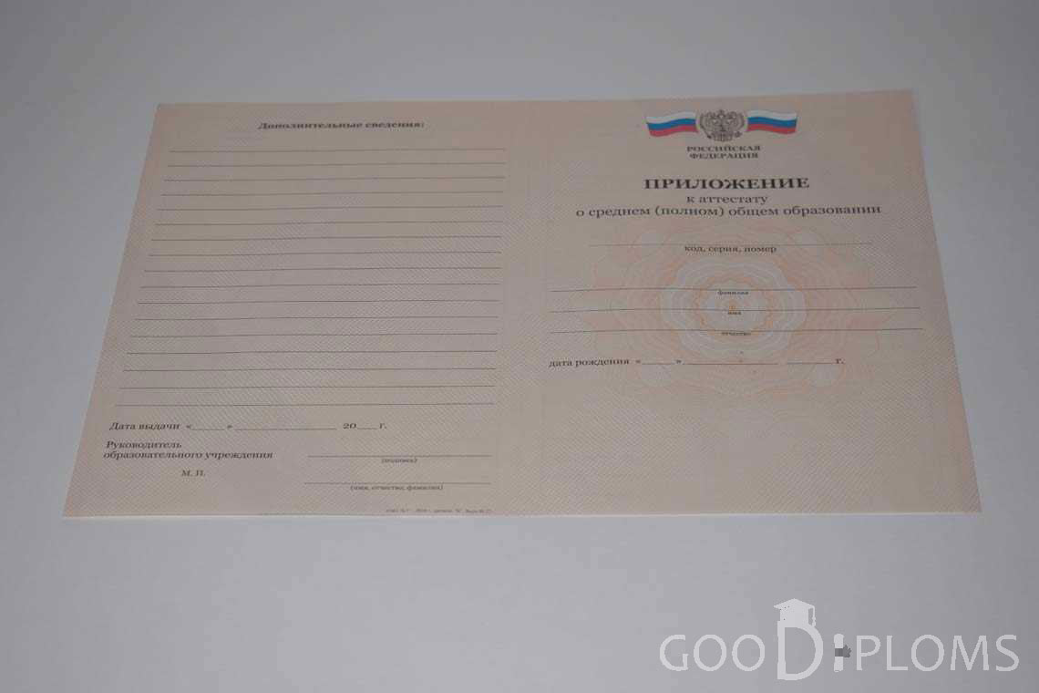 Приложение к Аттестату За 11 Класс период выдачи 2008-2009 -  Умань