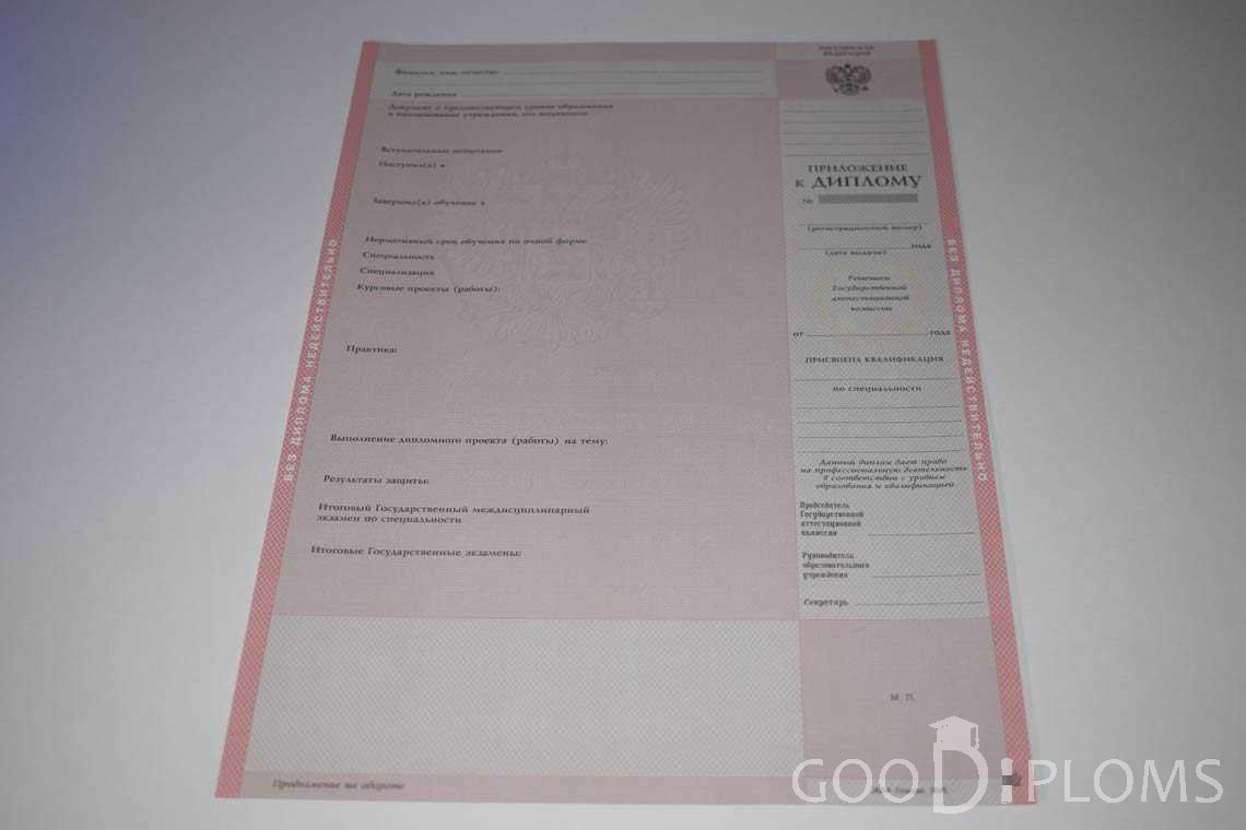 Приложение к Диплому Техникума с Отличием  в период c 2003 по 2007 год - Умань