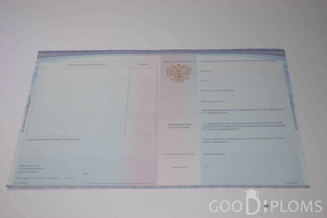 Приложение к Диплому Техникума с Отличием в период c 2014 по 2025 год - Умань